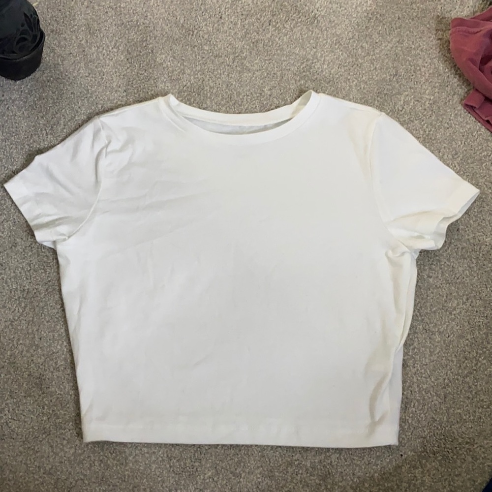 Women’s target brand white crop top